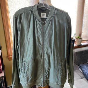 Men’s GAP Olive Green Bomber Jacket L